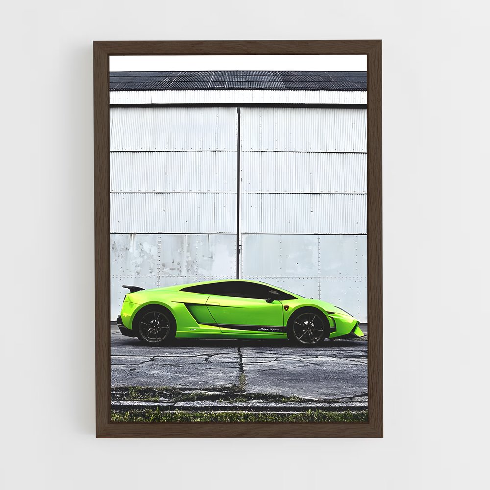 Poster Gallardo Vert Électrique – affiche Lamborghini (vue 5)